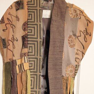 Carol Mier Brocade Collage Vest